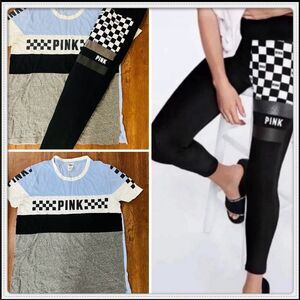 PINK Victoria's Secret checkered outfit set L